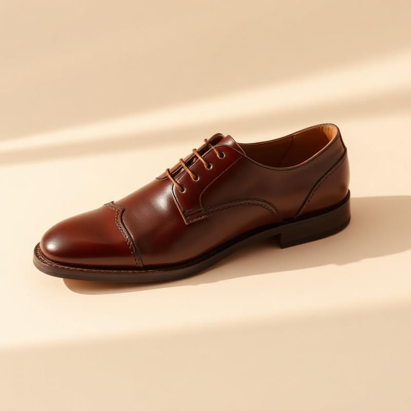 Sapato Oxford Couro Caramelo Masculino